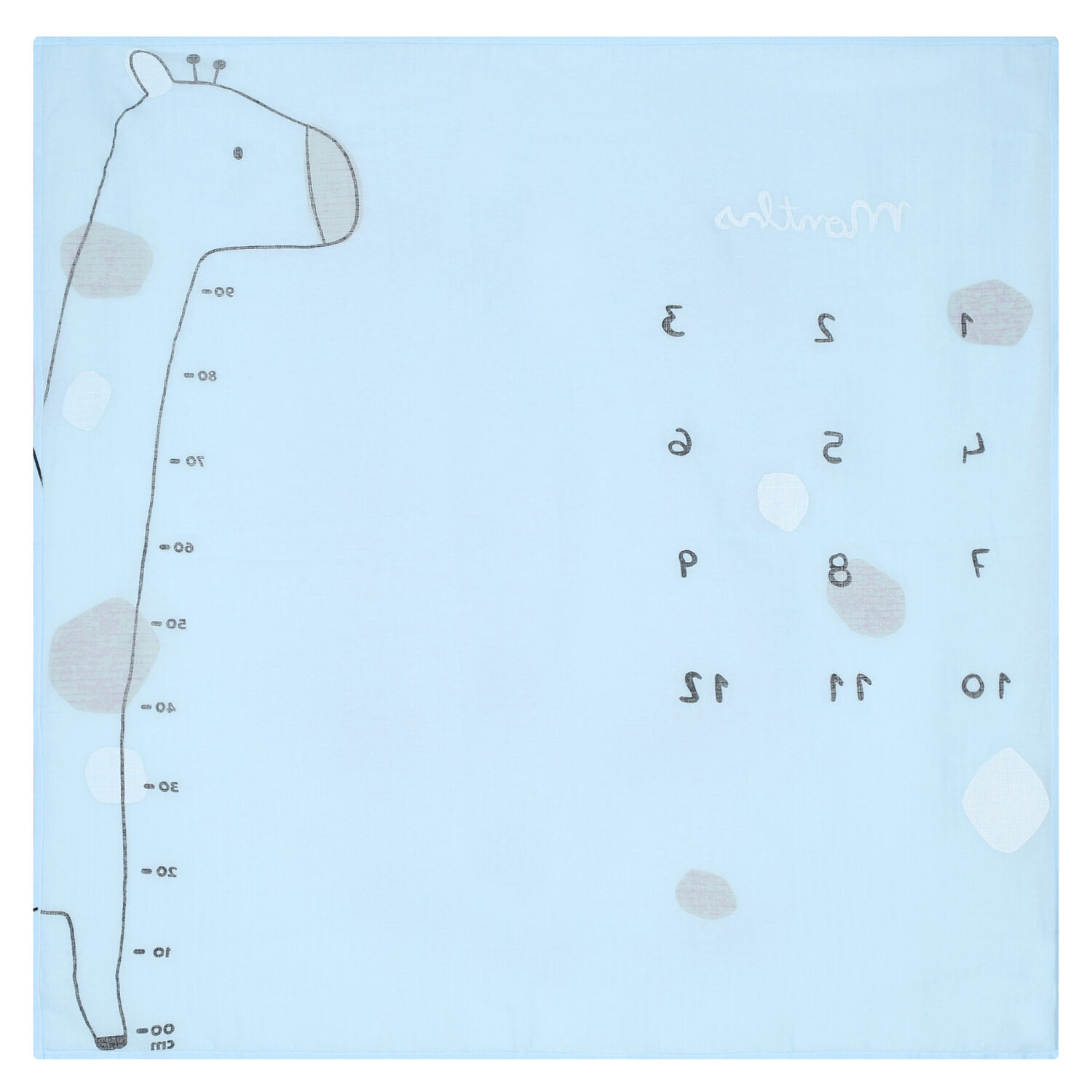 White & Blue Muslin Swaddles ( 2-Pack ), 1, hi-res